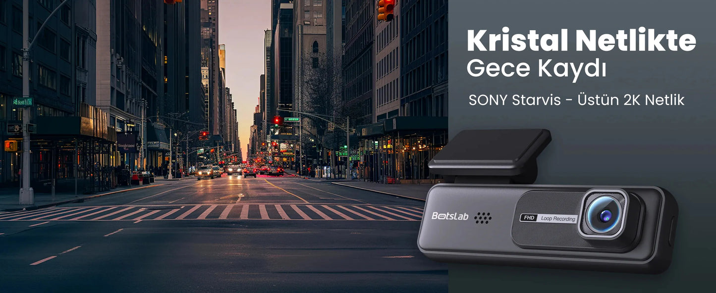 Botslab Hk30 Pro 2k Qhd Wifi 140° Geniş Açı Gece Görüşlü Akıllı Araç Içi Kamera