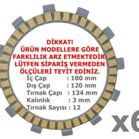 CF MOTO SR250-NK250 DEBRİYAJ BALATASI 6 LI