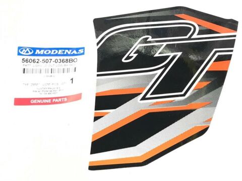 MODENAS GT135 DIŞ DİZLİK GT ETİKETİ TURUNCU SAĞ ORJİNAL
