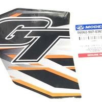 MODENAS GT135 DIŞ DİZLİK GT ETİKETİ TURUNCU SOL ORJİNAL