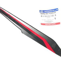 MODENAS GT135 DIŞ DİZLİK SİNYAL ÜSTÜ ETİKETİ KIRMIZI SAĞ ORJİNAL