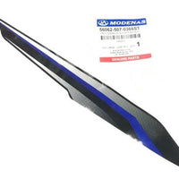 MODENAS GT135 DIŞ DİZLİK SİNYAL ÜSTÜ ETİKETİ MAVİ SAĞ ORJİNAL