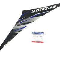 MODENAS GT135 İÇ DİZLİK ETİKETİ MAVİ SOL ORJİNAL