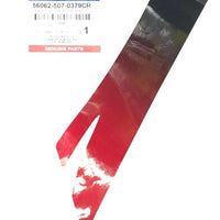 MODENAS GT135 ÖN PANEL ALTI DIŞ ETİKET KIRMIZI SOL ORJİNAL