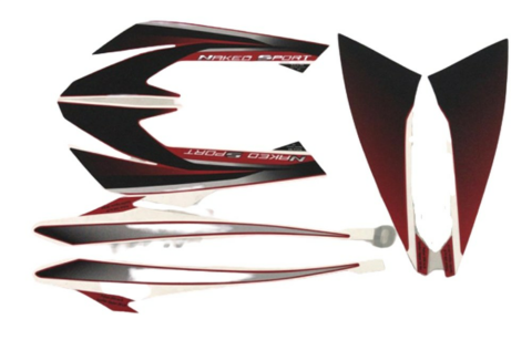 BAJAJ NS200-NS150 DEKORATİF KAPAK ETİKETİ KIRMIZI ORJİNAL