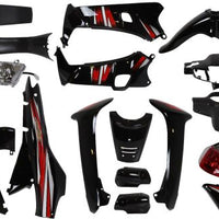 C100-RAMZEY-LİFAN KAPORTA SETİ SİYAH FAR STOP DAHİL